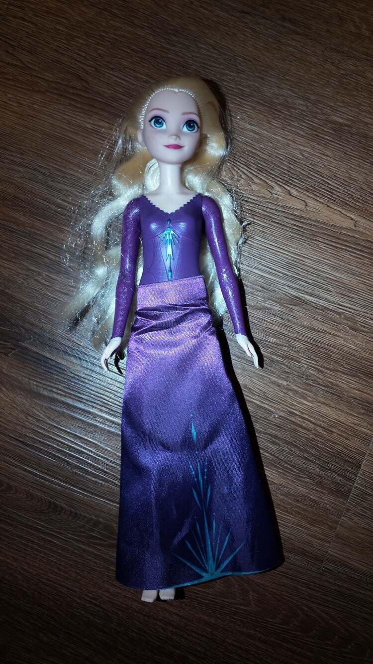 Disney Frozen Elsa 11.5" Fashion Doll in Purple Gown – Used (Mattel HLX27)